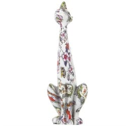 Deko-Figur Alexandra House Living Acryl Kunststoff Melamine Katze 10 x 10 x 30 cm