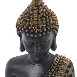 Decorative Figure Alexandra House Living Brown Golden Acrylic Plastic Melamin Buddha