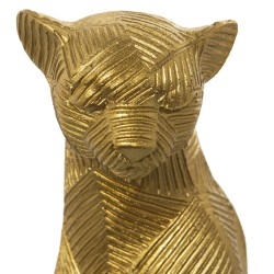 Deko-Figur Alexandra House Living Gold Acryl Kunststoff Melamine Gepard 9 x 8 x 26 cm