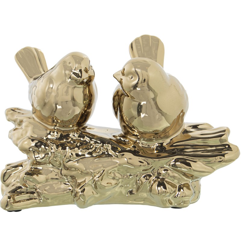 Decorative Figure Alexandra House Living Golden Ceramic Bird