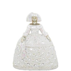 Decorative Figure Alexandra House Living Menina White Acrylic Plastic Melamin 15 x 11 x 18 cm