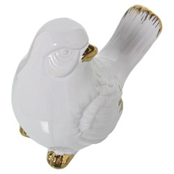 Figurine Décorative Alexandra House Living Blanc Céramique Oiseau