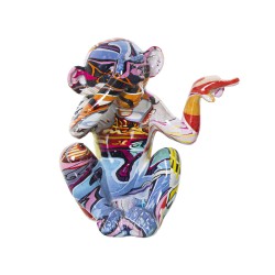 Decorative Figure Alexandra House Living Acrylic Plastic Melamin Monkey 13 x 10 x 15 cm