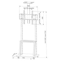 Support réglable Techly ICA-TR33 32" 70"