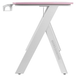 Desk Mars Gaming MGD100RGBP White Pink Steel 100 x 60 cm