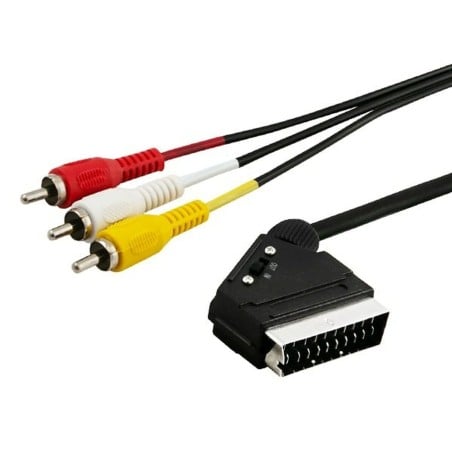 3 x RCA to SCART Cable Savio CL-133