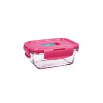 Hermetic Lunch Box Luminarc Pure Box Holy Bicoloured Glass 380 ml (6 Units)