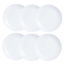 Service de vaisselle Luminarc Diwali 6 pcs Blanc verre 19 cm