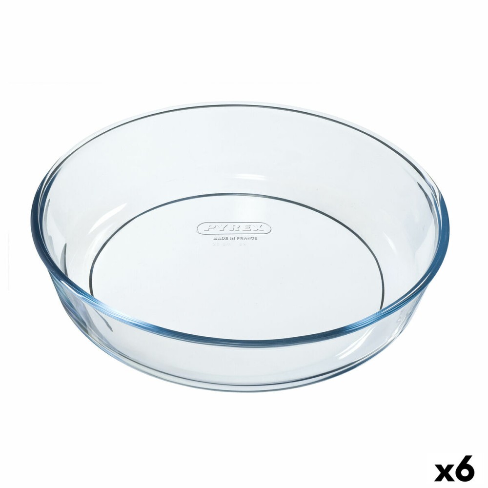 Backform Pyrex Classic Vidrio Durchsichtig Glas rund 26 x 26 x 6 cm 6 Stück