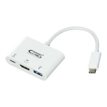 Adaptateur USB-C vers HDMI NANOCABLE 10.16.4302 Full HD (15 cm) Blanc (1 Unité)