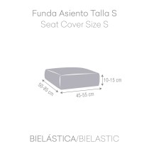 Sofa Cover Eysa BRONX White 80 x 15 x 55 cm