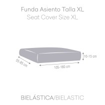 Sofa Cover Eysa BRONX Blue 100 x 15 x 130 cm