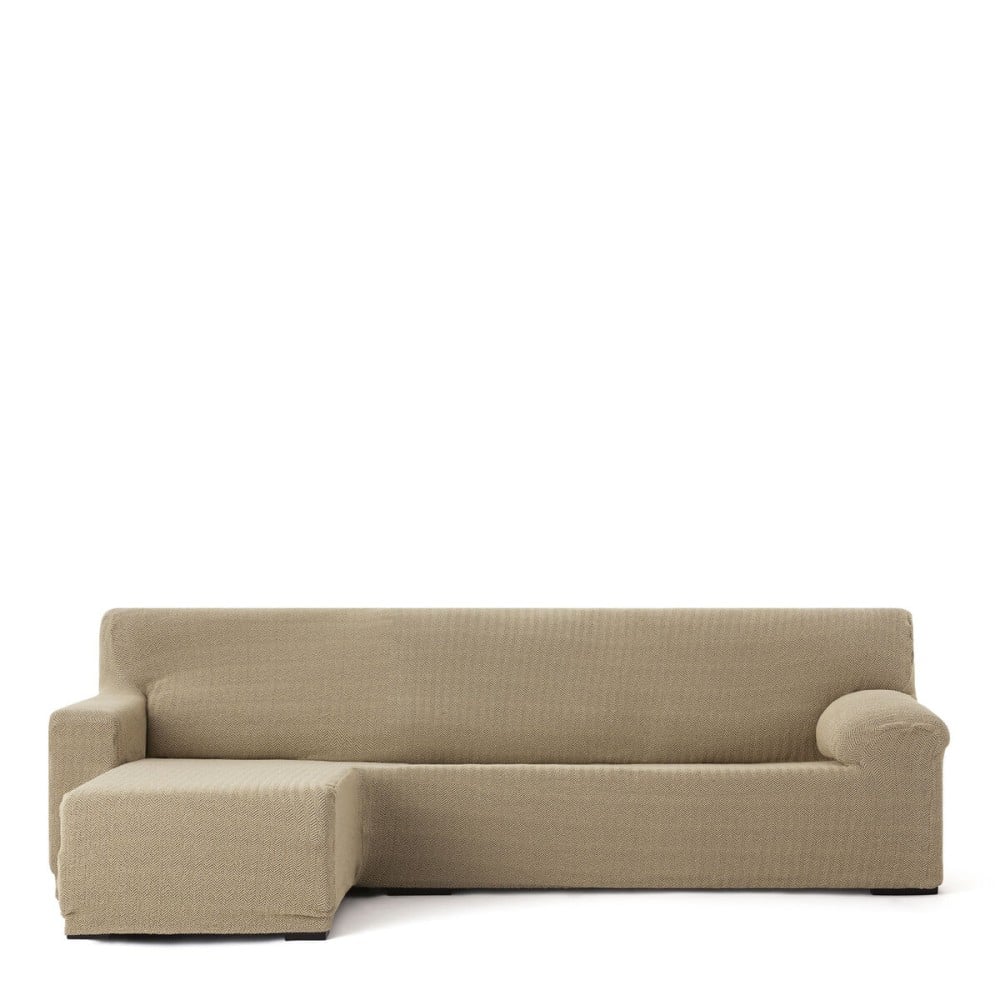 Right short arm chaise longue cover Eysa JAZ Beige 120 x 120 x 360 cm