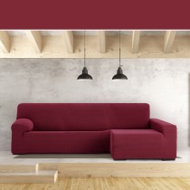 Right long arm chaise longue cover Eysa JAZ Burgundy 180 x 120 x 360 cm