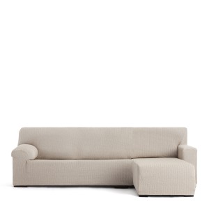 Right short arm chaise longue cover Eysa JAZ Beige 120 x 120 x 360 cm