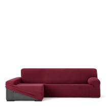 Left long arm chaise longue cover Eysa JAZ Burgundy 180 x 120 x 360 cm