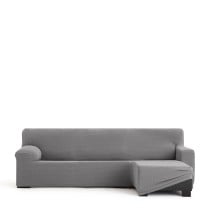 Housse pour chaise longue accoudoir court droit Eysa JAZ Gris 120 x 120 x 360 cm