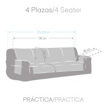 Sofabezug Eysa MID Weiß 100 x 110 x 190 cm