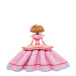 Figurine Décorative Alexandra House Living Menina Rose Acrylique Plastique Mélamine