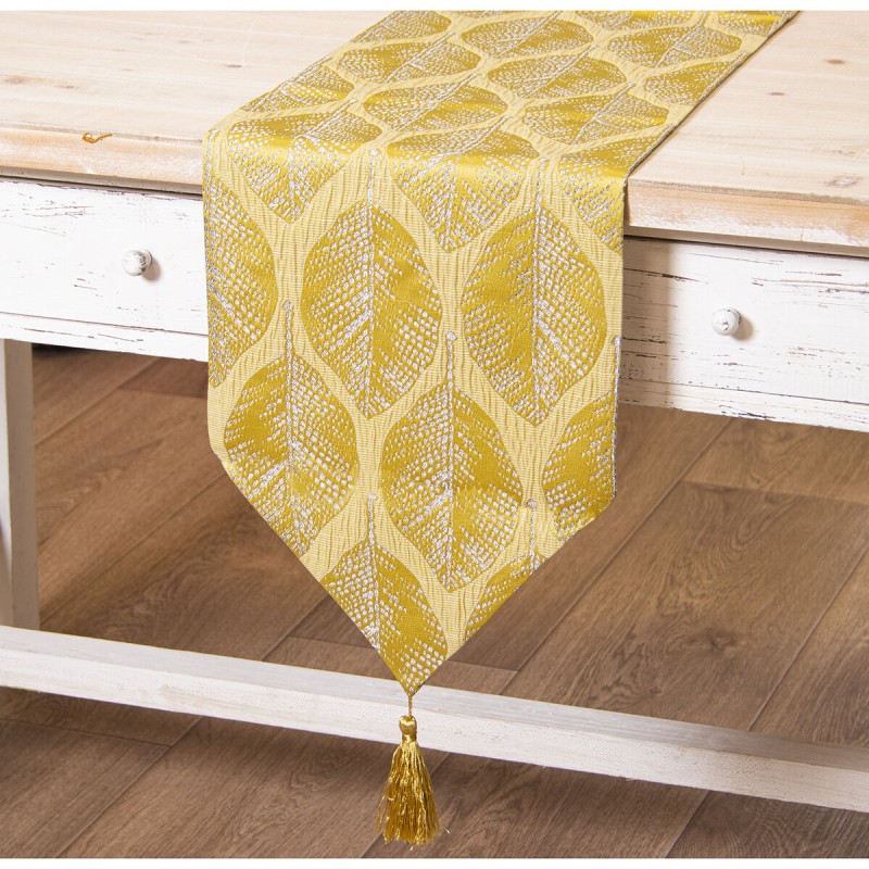 Table Runner Alexandra House Living Yellow 30 x 180 cm