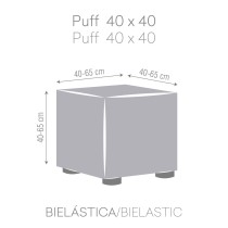 Puff-Abdeckung Eysa JAZ Burgunderrot 65 x 65 x 65 cm