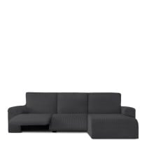 Abdeckung für Chaiselongue mit kurzem Arm rechts Eysa JAZ Dunkelgrau 120 x 120 x 360 cm