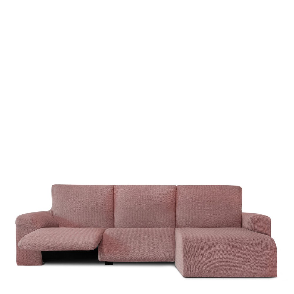 Housse pour chaise longue accoudoir court droit Eysa JAZ Rose 120 x 120 x 360 cm