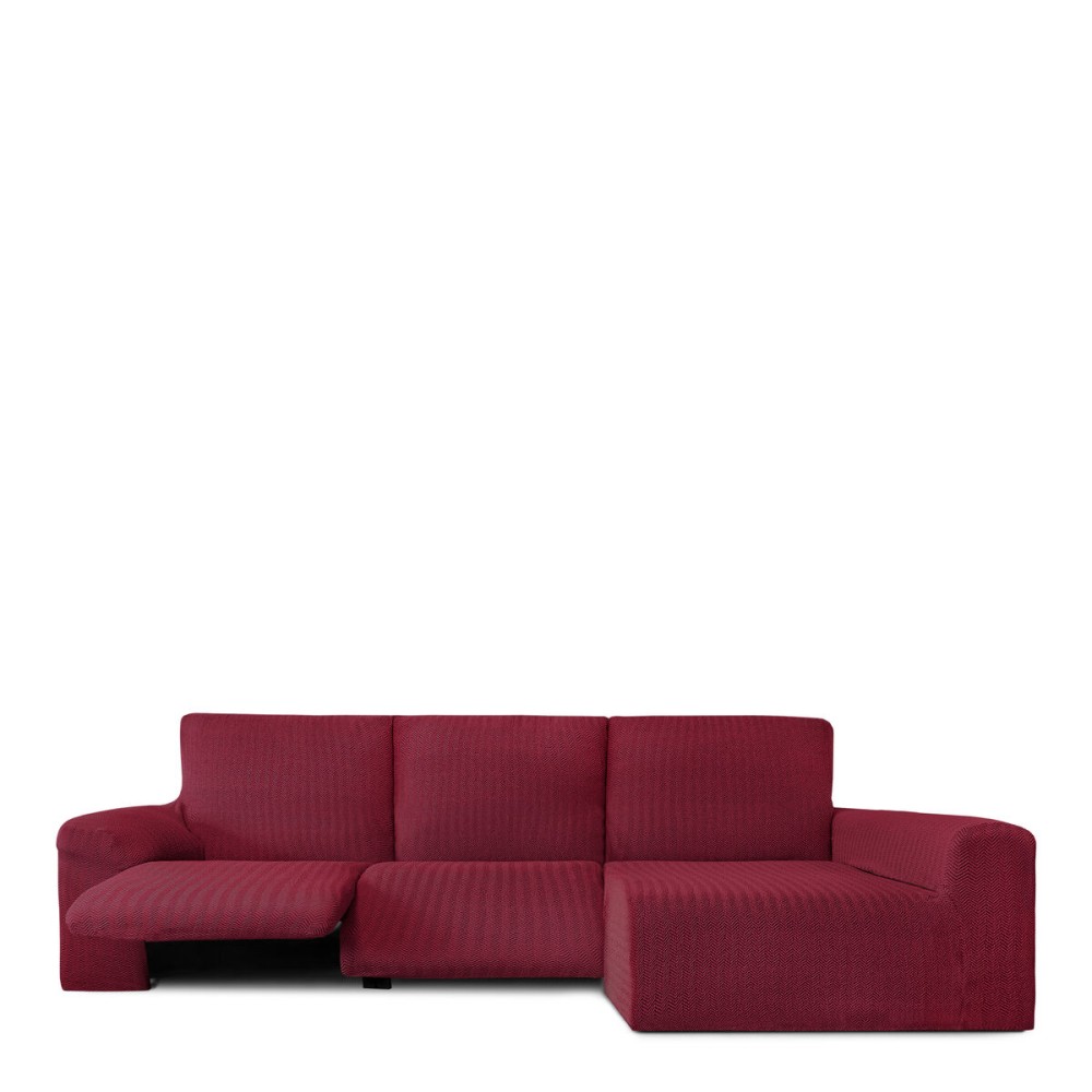 Housse pour chaise longue accoudoir long droit Eysa JAZ Bordeaux 180 x 120 x 360 cm