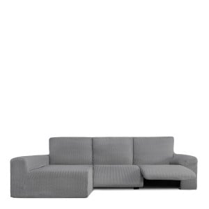 Bezug für Chaiselongue mit langem Arm links Eysa JAZ Grau 180 x 120 x 360 cm