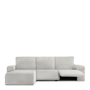 Bezug für Chaiselongue mit kurzem Arm links Eysa JAZ Weiß 120 x 120 x 360 cm