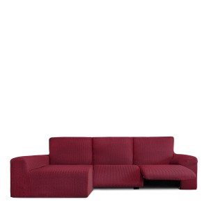 Left long arm chaise longue cover Eysa JAZ Burgundy 180 x 120 x 360 cm