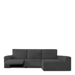 Bezug für Chaiselongue mit langem Arm rechts Eysa JAZ Dunkelgrau 180 x 120 x 360 cm