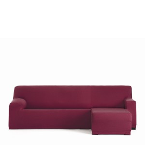 Right short arm chaise longue cover Eysa BRONX Burgundy 110 x 110 x 310 cm