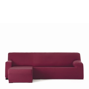 Bezug für Chaiselongue mit kurzem Arm links Eysa BRONX Burgunderrot 110 x 110 x 310 cm