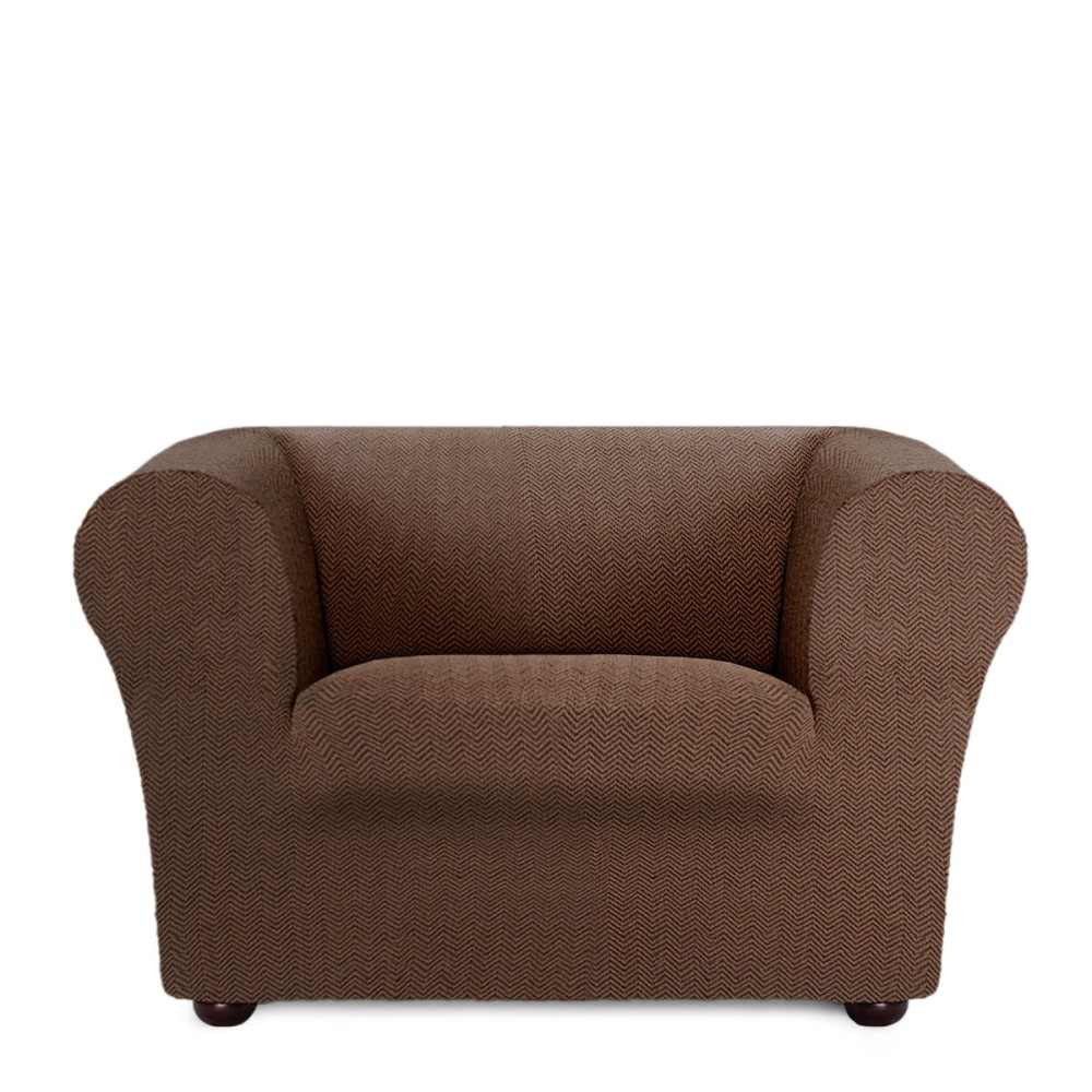 Armchair slipcovers Eysa JAZ Brown 110 x 100 x 130 cm