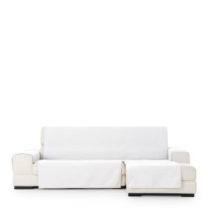 Housse pour chaise longue accoudoir court droit Eysa SILVER Blanc 100 x 110 x 240 cm