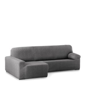 Right short arm chaise longue cover Eysa ROC Dark grey 180 x 120 x 360 cm