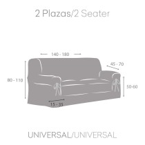 Housse de canapé Eysa TURIN Aigue marine 100 x 110 x 180 cm