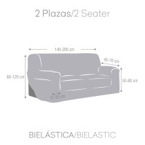 Sofabezug Eysa ROC Hellgrau 70 x 120 x 200 cm