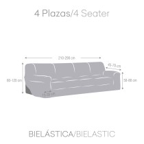 Sofabezug Eysa ROC Braun 70 x 120 x 290 cm