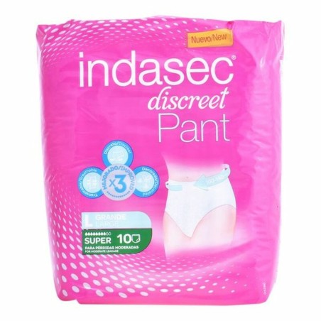 Couches pour Incontinence Pant Super Talla Grande Indasec 3821866 (10 uds)