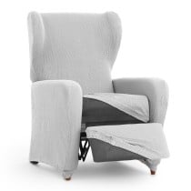 Housse de fauteuil avec pieds séparés Eysa ULISES Gris perlé 90 x 100 x 75 cm