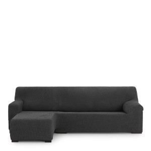 Bezug für Chaiselongue mit kurzem Arm links Eysa THOR Dunkelgrau 110 x 110 x 310 cm