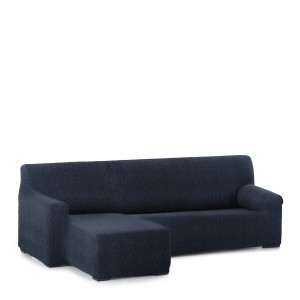 Right short arm chaise longue cover Eysa ROC Blue 120 x 120 x 360 cm