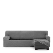 Housse pour chaise longue accoudoir court droit Eysa THOR Gris foncé 110 x 110 x 310 cm