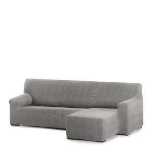 Right short arm chaise longue cover Eysa ROC Light grey 120 x 120 x 360 cm