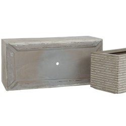 Jardinière Home ESPRIT Beige Magnésium 74,5 x 37,5 x 37,5 cm