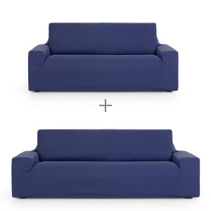 Sofa cover set Eysa ULISES Blue 2 Pieces