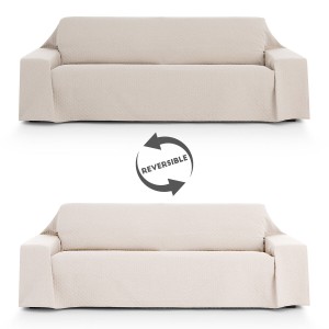 Sofa cover Eysa SILVER Light brown 400 x 270 cm Reversible