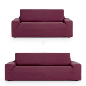 Sofa cover set Eysa ULISES Burgundy 2 Pieces